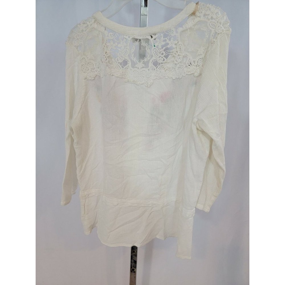 Vintage America Embroidered Cotton Blouse Size M - Picture 5 of 5